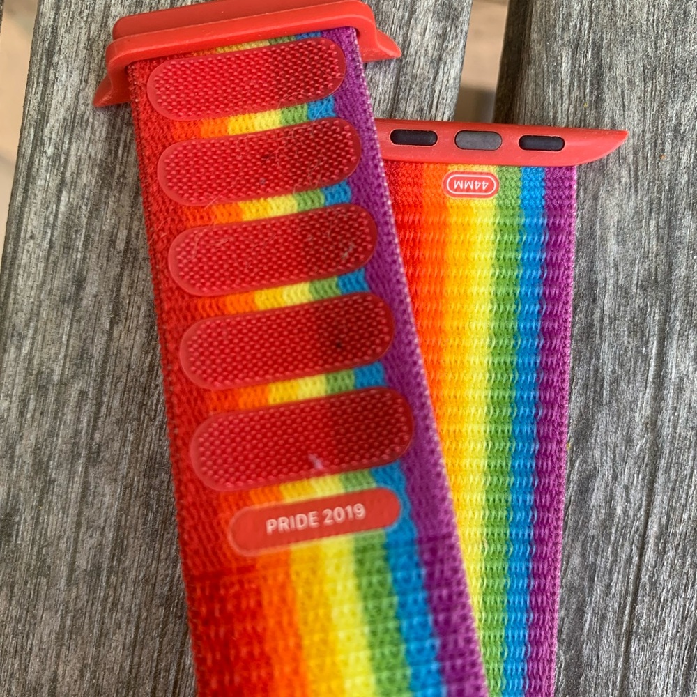 Apple Rainbow Striped Watch Band